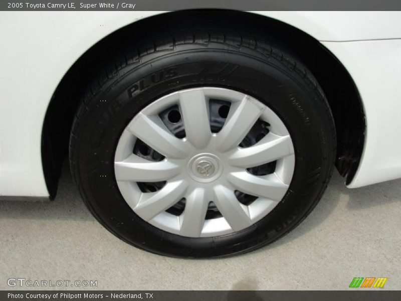 Super White / Gray 2005 Toyota Camry LE