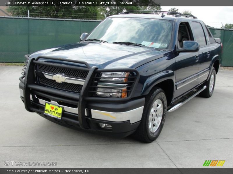 Bermuda Blue Metallic / Gray/Dark Charcoal 2006 Chevrolet Avalanche LT