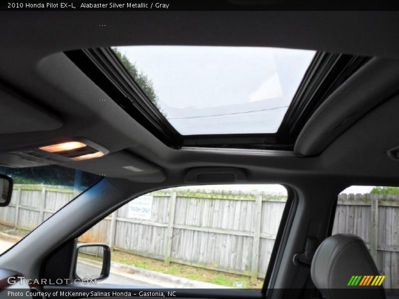 Alabaster Silver Metallic / Gray 2010 Honda Pilot EX-L