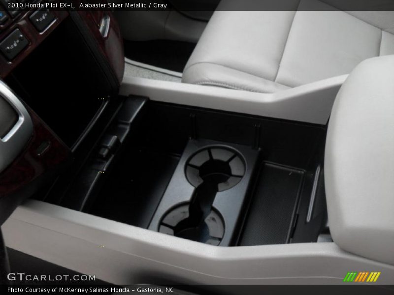 Alabaster Silver Metallic / Gray 2010 Honda Pilot EX-L