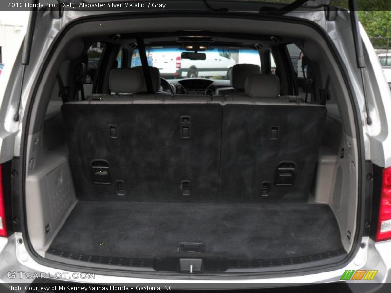 Alabaster Silver Metallic / Gray 2010 Honda Pilot EX-L