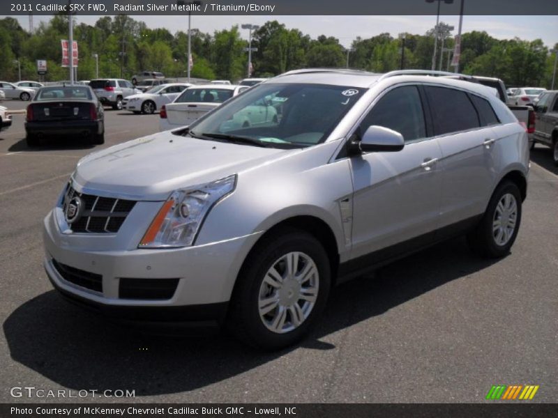 Radiant Silver Metallic / Titanium/Ebony 2011 Cadillac SRX FWD