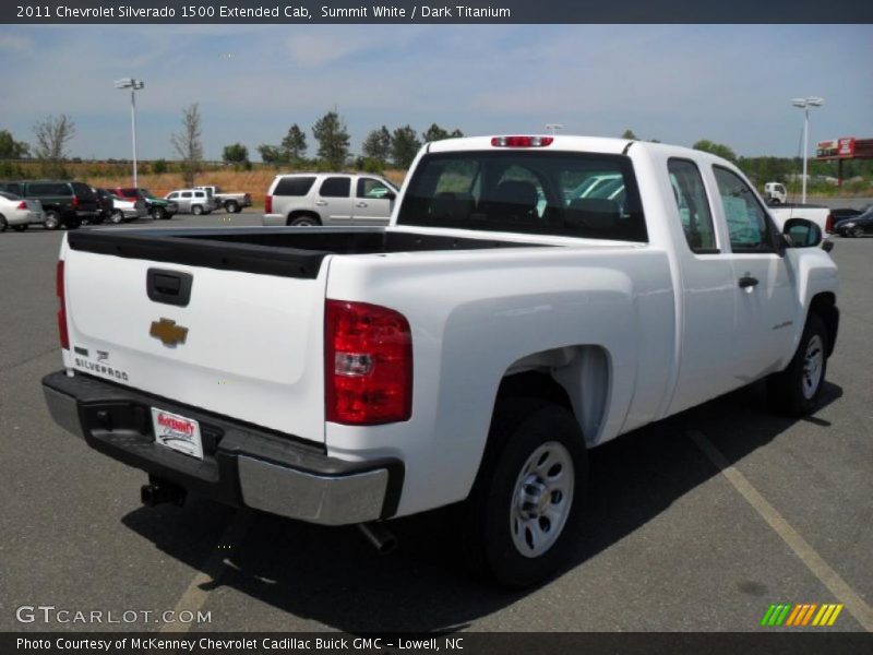 Summit White / Dark Titanium 2011 Chevrolet Silverado 1500 Extended Cab