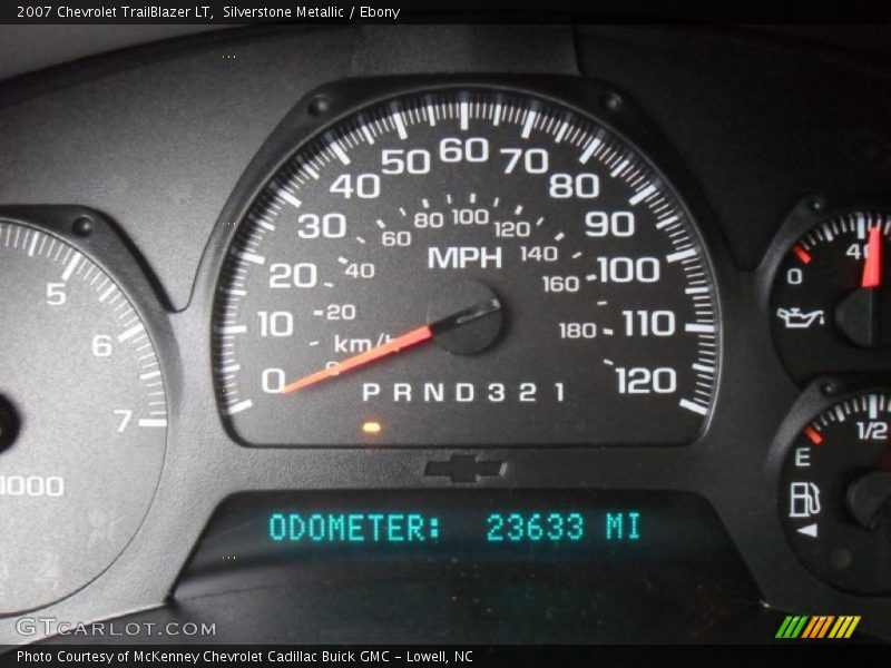 Silverstone Metallic / Ebony 2007 Chevrolet TrailBlazer LT