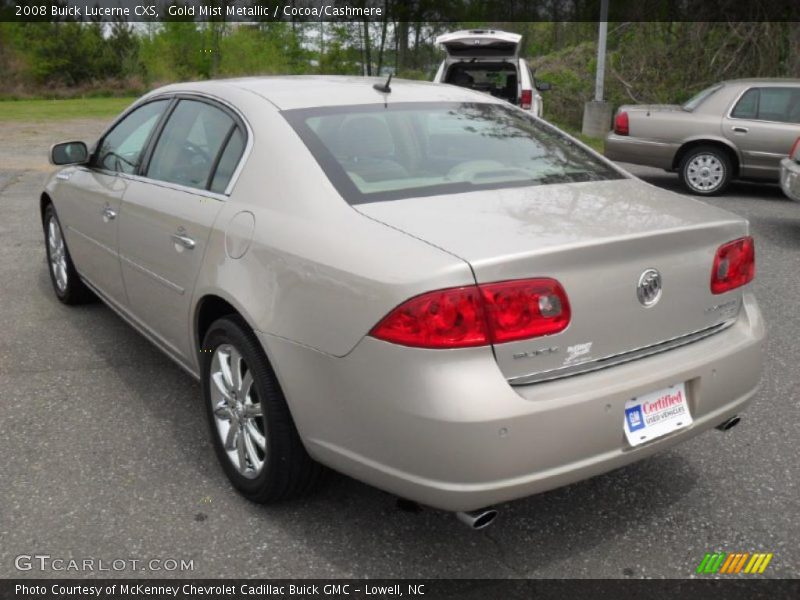 Gold Mist Metallic / Cocoa/Cashmere 2008 Buick Lucerne CXS