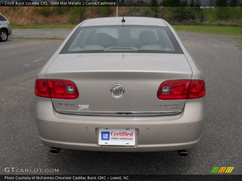 Gold Mist Metallic / Cocoa/Cashmere 2008 Buick Lucerne CXS