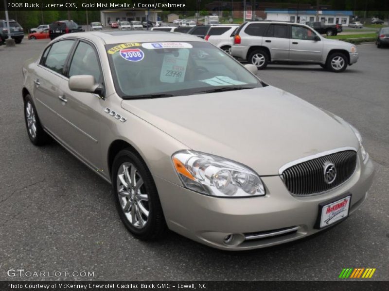 Gold Mist Metallic / Cocoa/Cashmere 2008 Buick Lucerne CXS