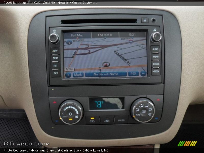 Navigation of 2008 Lucerne CXS