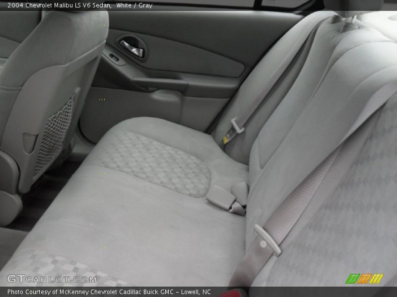 White / Gray 2004 Chevrolet Malibu LS V6 Sedan