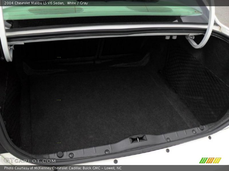 White / Gray 2004 Chevrolet Malibu LS V6 Sedan