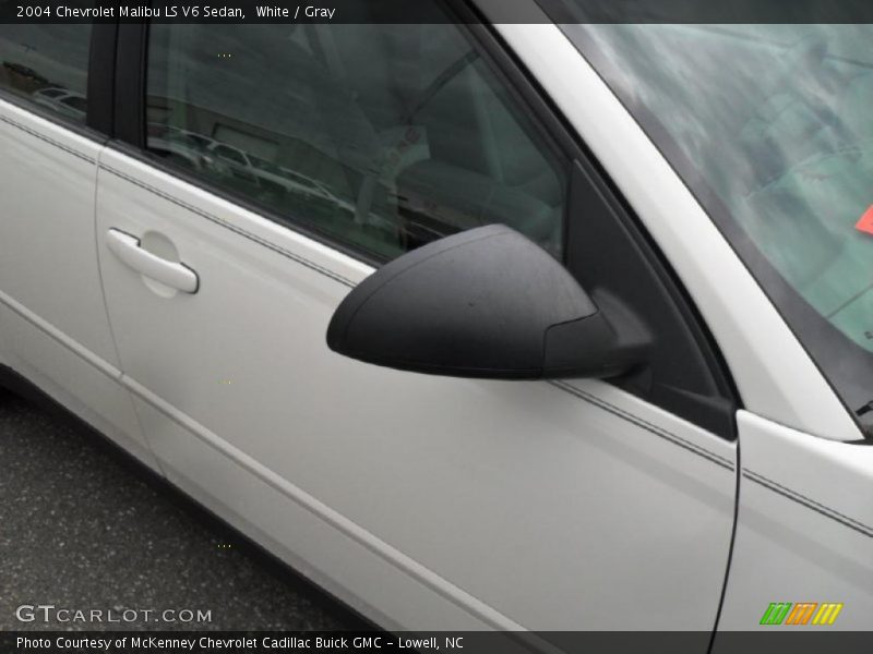 White / Gray 2004 Chevrolet Malibu LS V6 Sedan