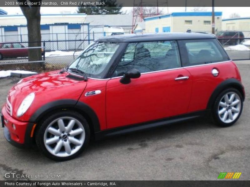 Chili Red / Panther Black 2003 Mini Cooper S Hardtop
