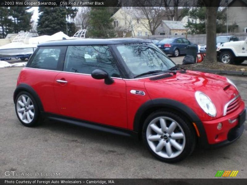 Chili Red / Panther Black 2003 Mini Cooper S Hardtop