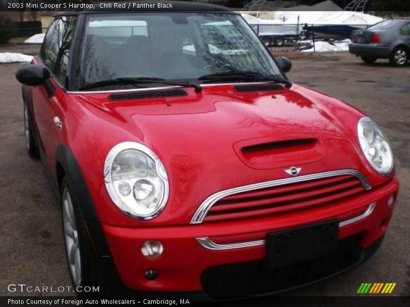 Chili Red / Panther Black 2003 Mini Cooper S Hardtop