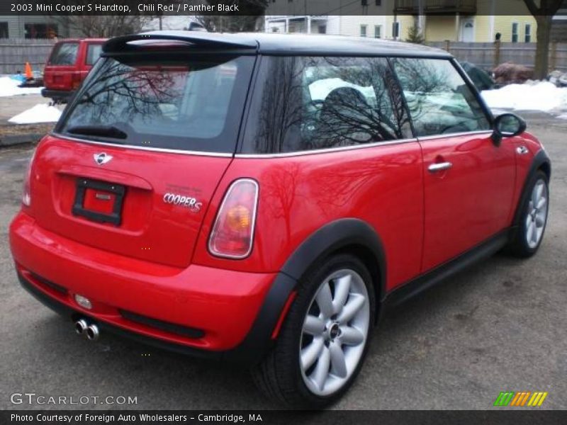 Chili Red / Panther Black 2003 Mini Cooper S Hardtop