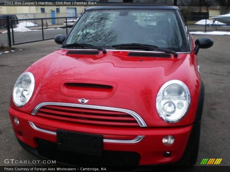 Chili Red / Panther Black 2003 Mini Cooper S Hardtop