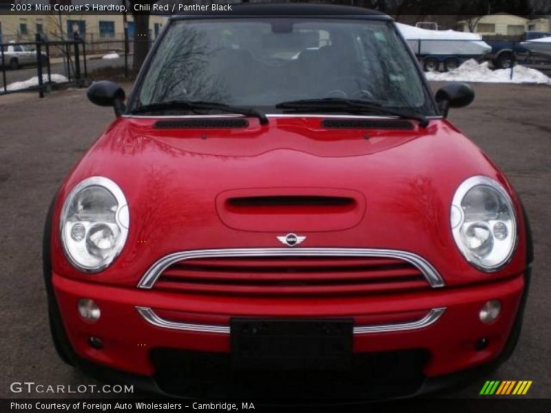 Chili Red / Panther Black 2003 Mini Cooper S Hardtop