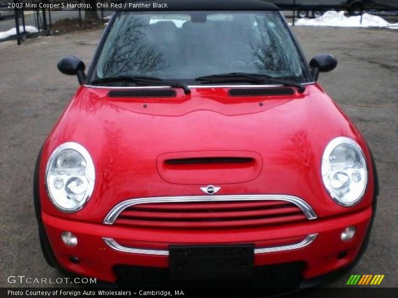 Chili Red / Panther Black 2003 Mini Cooper S Hardtop