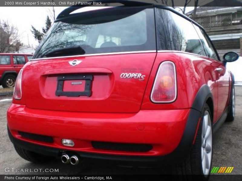 Chili Red / Panther Black 2003 Mini Cooper S Hardtop