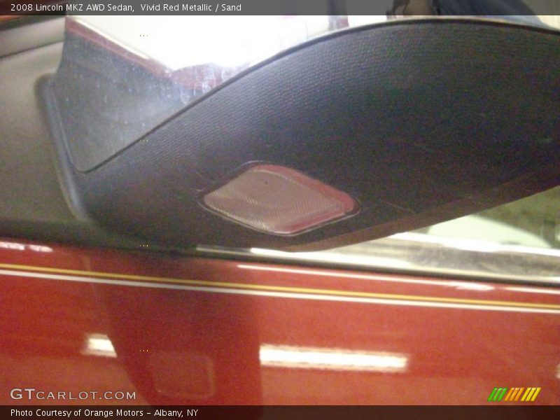 Vivid Red Metallic / Sand 2008 Lincoln MKZ AWD Sedan