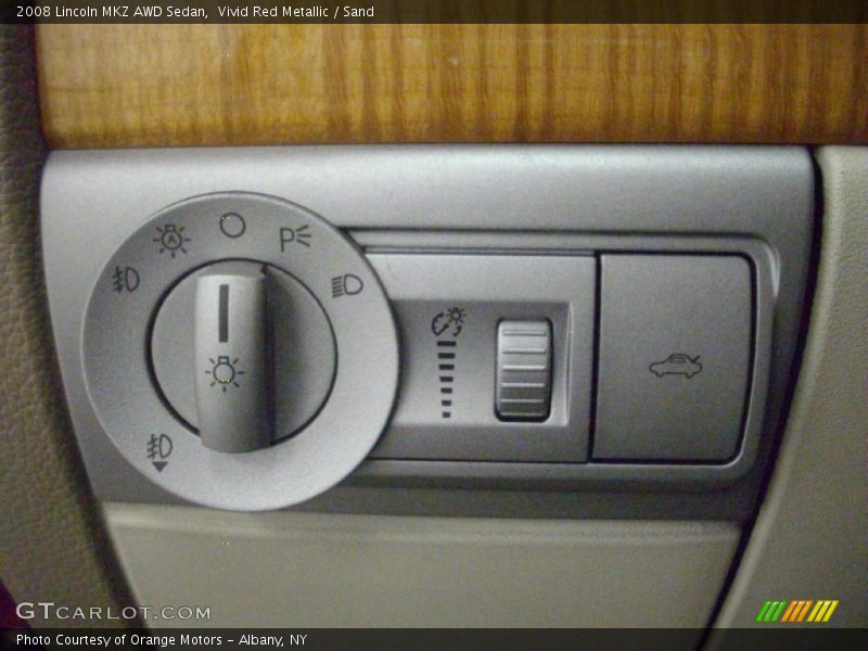 Vivid Red Metallic / Sand 2008 Lincoln MKZ AWD Sedan