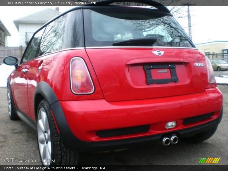 Chili Red / Panther Black 2003 Mini Cooper S Hardtop