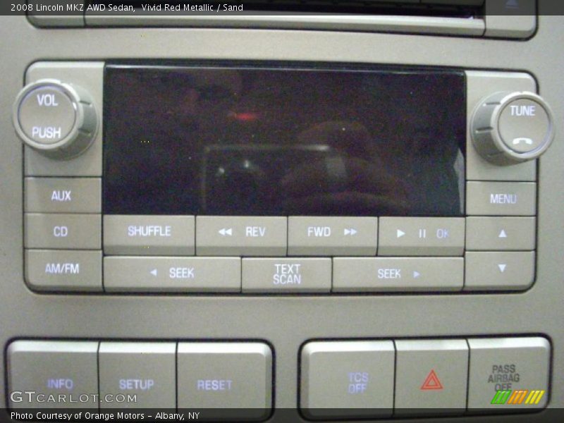 Vivid Red Metallic / Sand 2008 Lincoln MKZ AWD Sedan