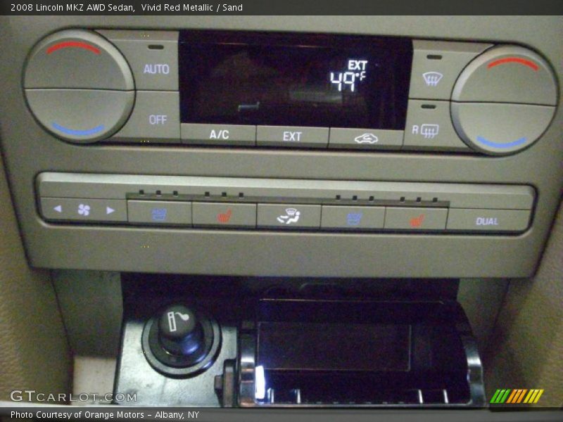 Vivid Red Metallic / Sand 2008 Lincoln MKZ AWD Sedan