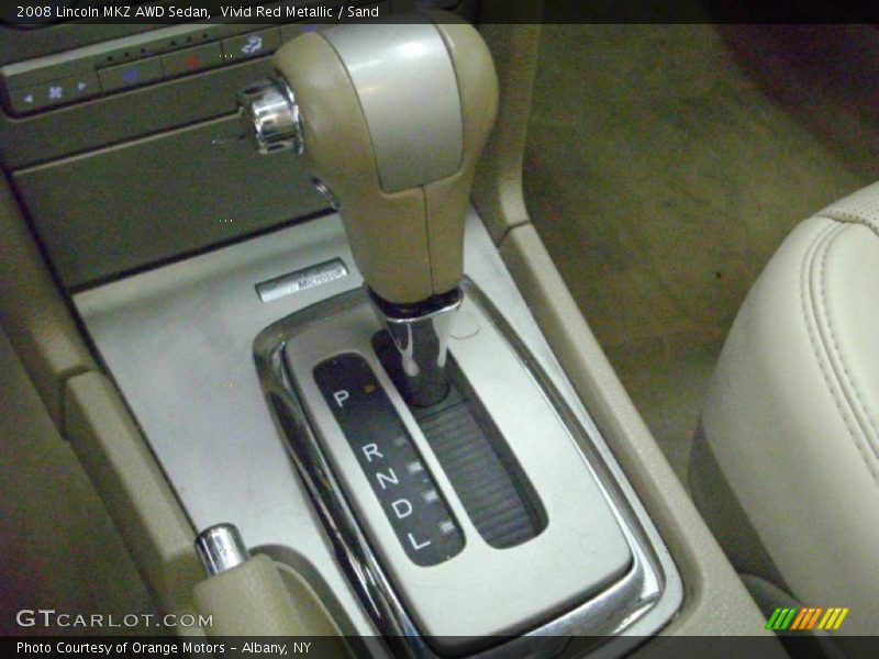 Vivid Red Metallic / Sand 2008 Lincoln MKZ AWD Sedan