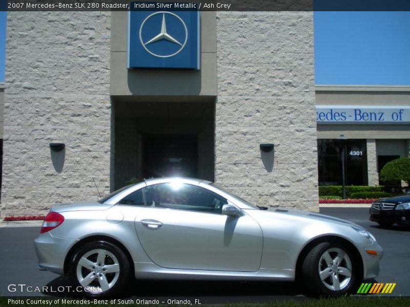 Iridium Silver Metallic / Ash Grey 2007 Mercedes-Benz SLK 280 Roadster