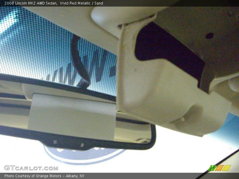 Vivid Red Metallic / Sand 2008 Lincoln MKZ AWD Sedan