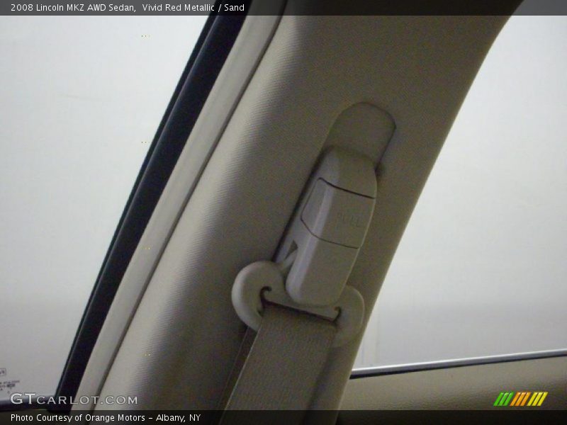 Vivid Red Metallic / Sand 2008 Lincoln MKZ AWD Sedan