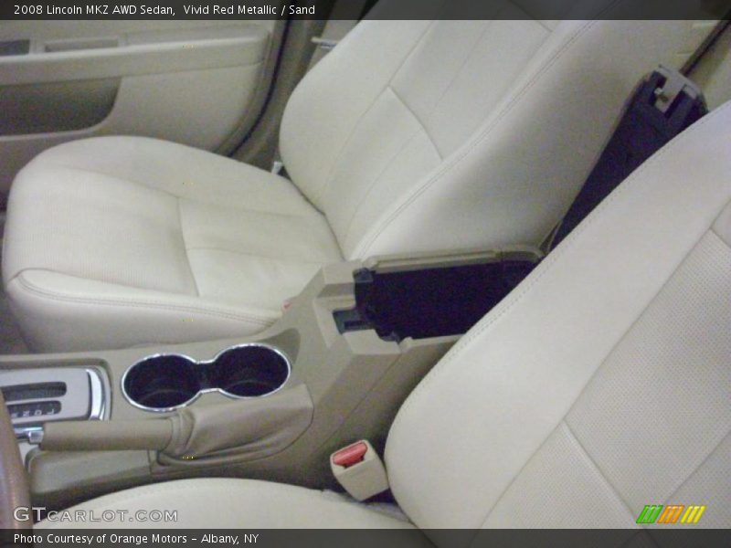 Vivid Red Metallic / Sand 2008 Lincoln MKZ AWD Sedan