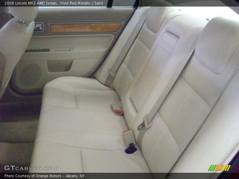 Vivid Red Metallic / Sand 2008 Lincoln MKZ AWD Sedan