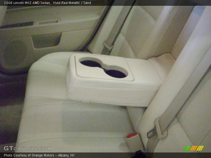 Vivid Red Metallic / Sand 2008 Lincoln MKZ AWD Sedan