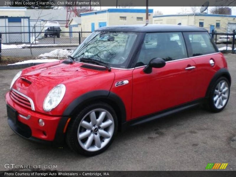 Chili Red / Panther Black 2003 Mini Cooper S Hardtop