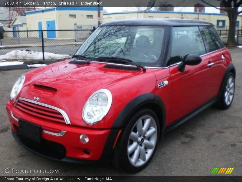 Chili Red / Panther Black 2003 Mini Cooper S Hardtop