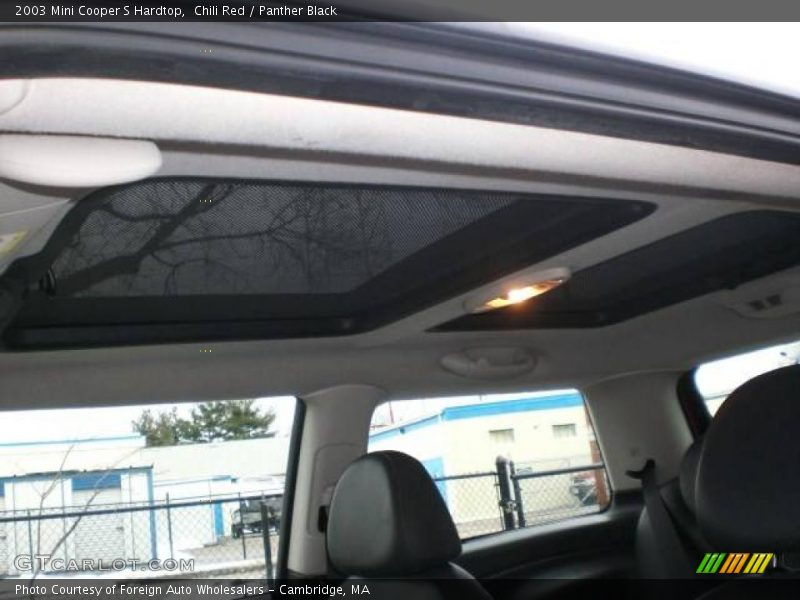 Chili Red / Panther Black 2003 Mini Cooper S Hardtop