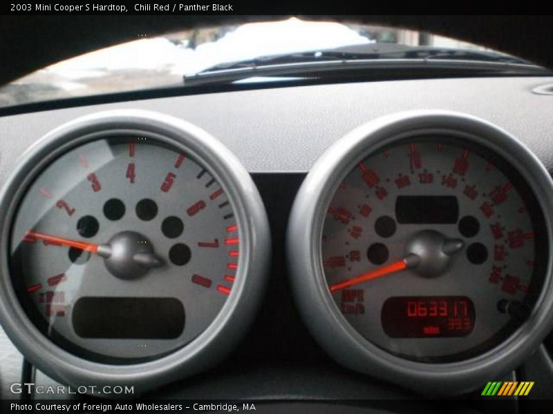 Chili Red / Panther Black 2003 Mini Cooper S Hardtop