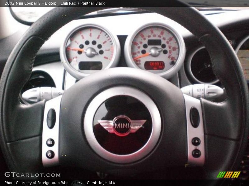 Chili Red / Panther Black 2003 Mini Cooper S Hardtop