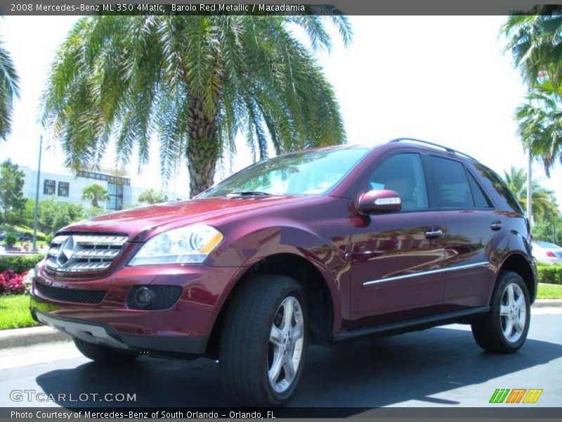 Front 3/4 View of 2008 ML 350 4Matic