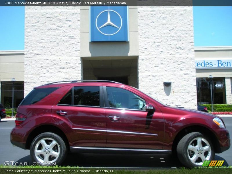 Barolo Red Metallic / Macadamia 2008 Mercedes-Benz ML 350 4Matic