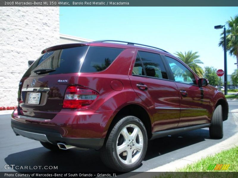 Barolo Red Metallic / Macadamia 2008 Mercedes-Benz ML 350 4Matic