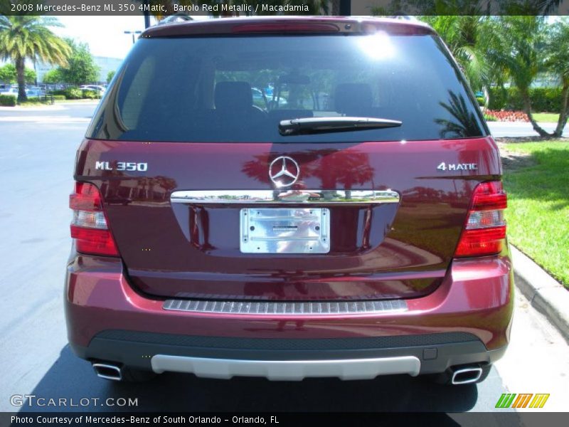 Barolo Red Metallic / Macadamia 2008 Mercedes-Benz ML 350 4Matic