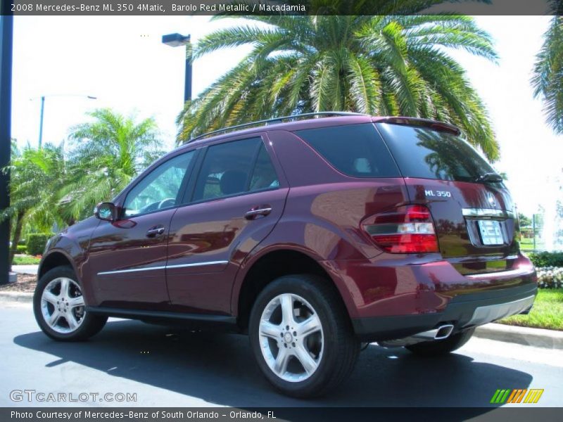  2008 ML 350 4Matic Barolo Red Metallic