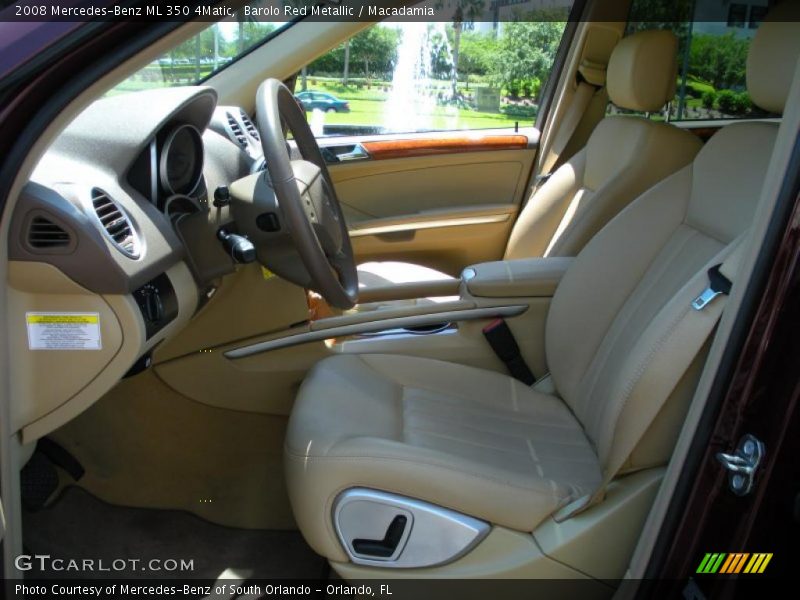  2008 ML 350 4Matic Macadamia Interior