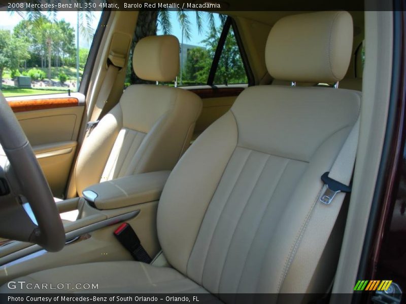  2008 ML 350 4Matic Macadamia Interior