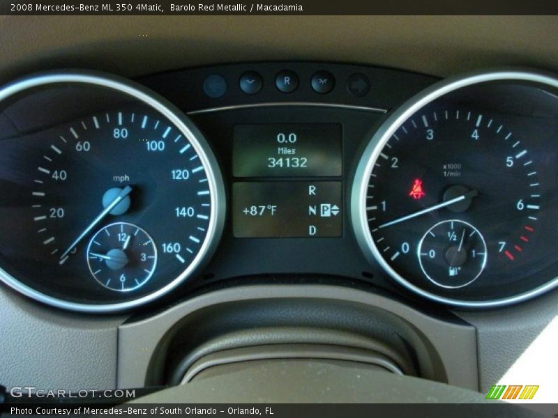  2008 ML 350 4Matic 350 4Matic Gauges