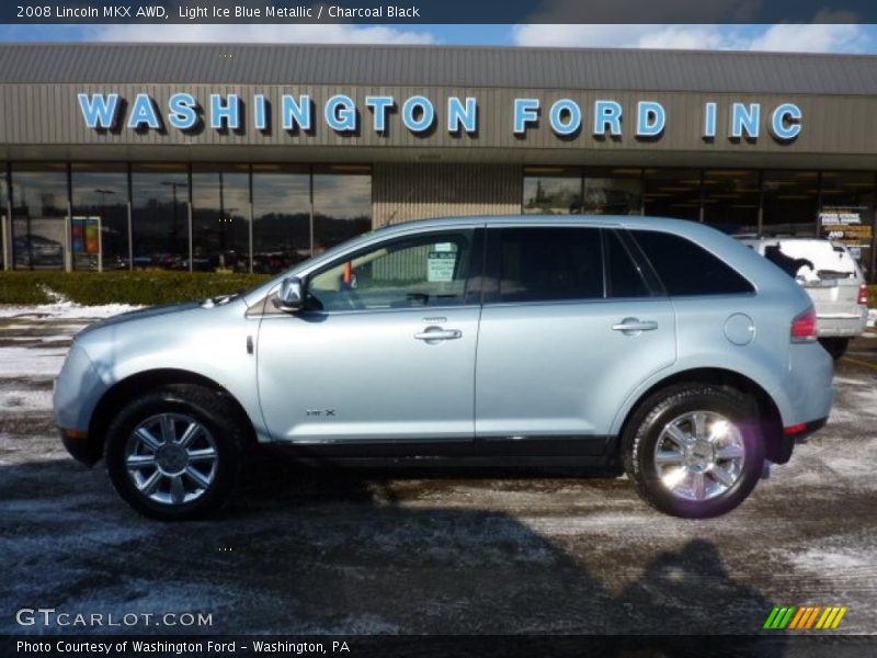 Light Ice Blue Metallic / Charcoal Black 2008 Lincoln MKX AWD