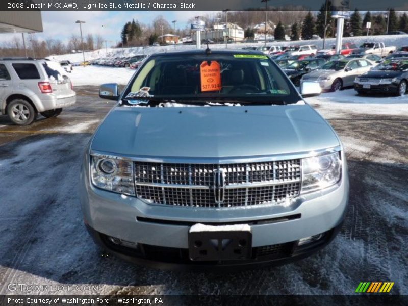 Light Ice Blue Metallic / Charcoal Black 2008 Lincoln MKX AWD
